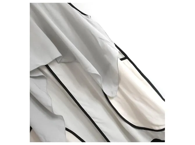 Top con volantes y paneles de Marni Negro Gris Crudo 