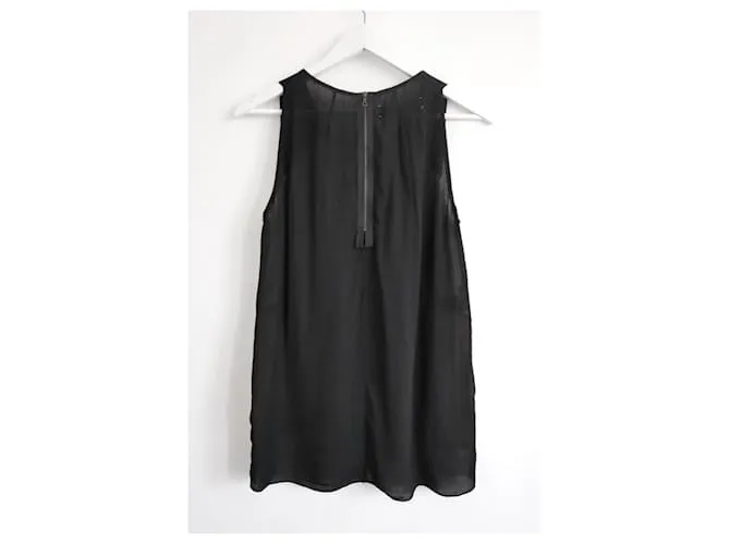 Top con volantes y paneles de Marni Negro Gris Crudo 