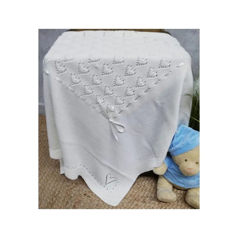 Toquilla bebé hilo Corazones
