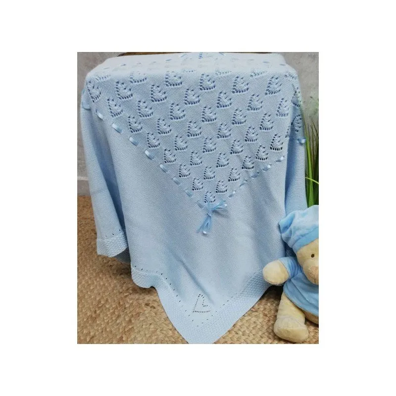 Toquilla bebé hilo Corazones