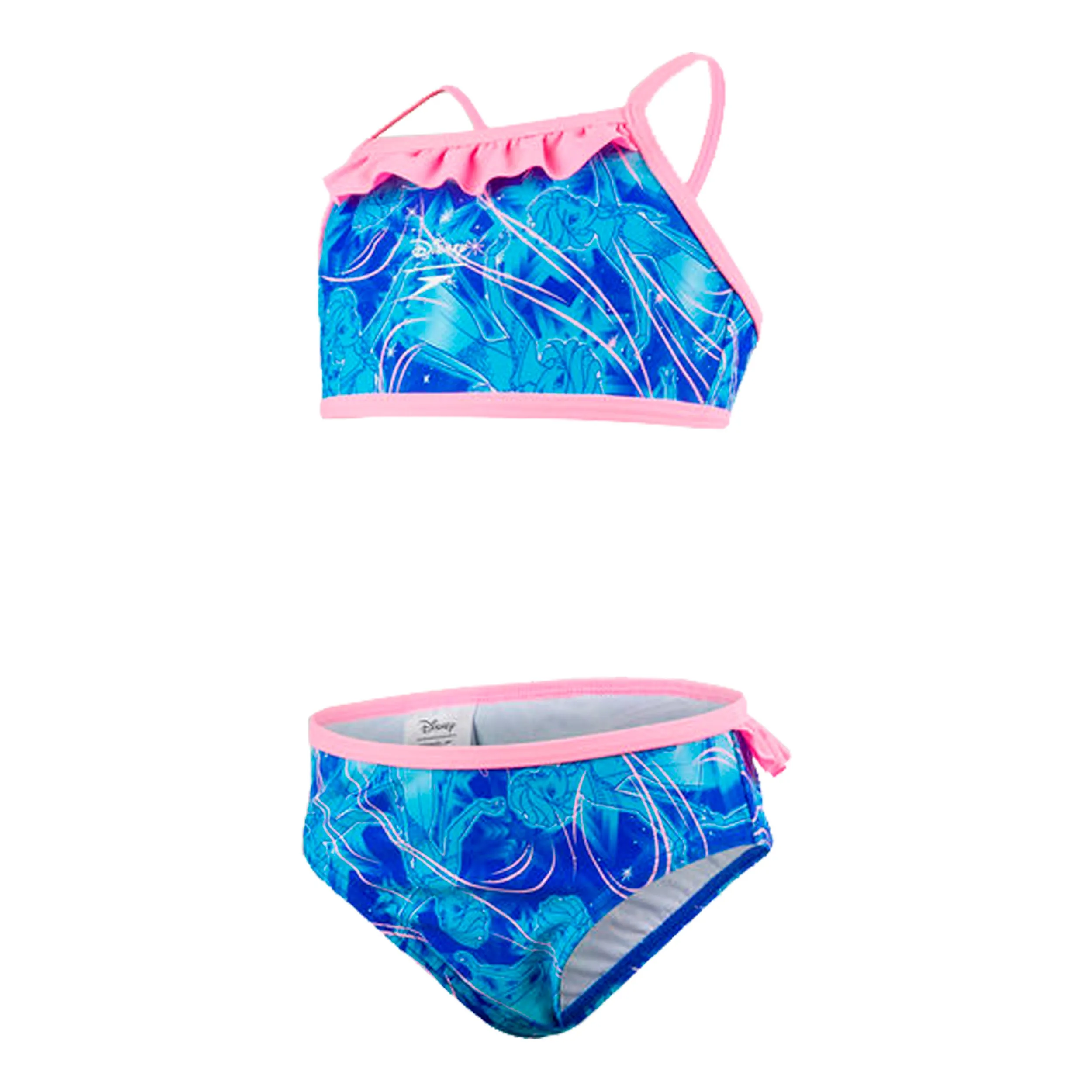 Traje de Baño Infantil Speedo Frozen Disney Allover 2Pce Azul 
