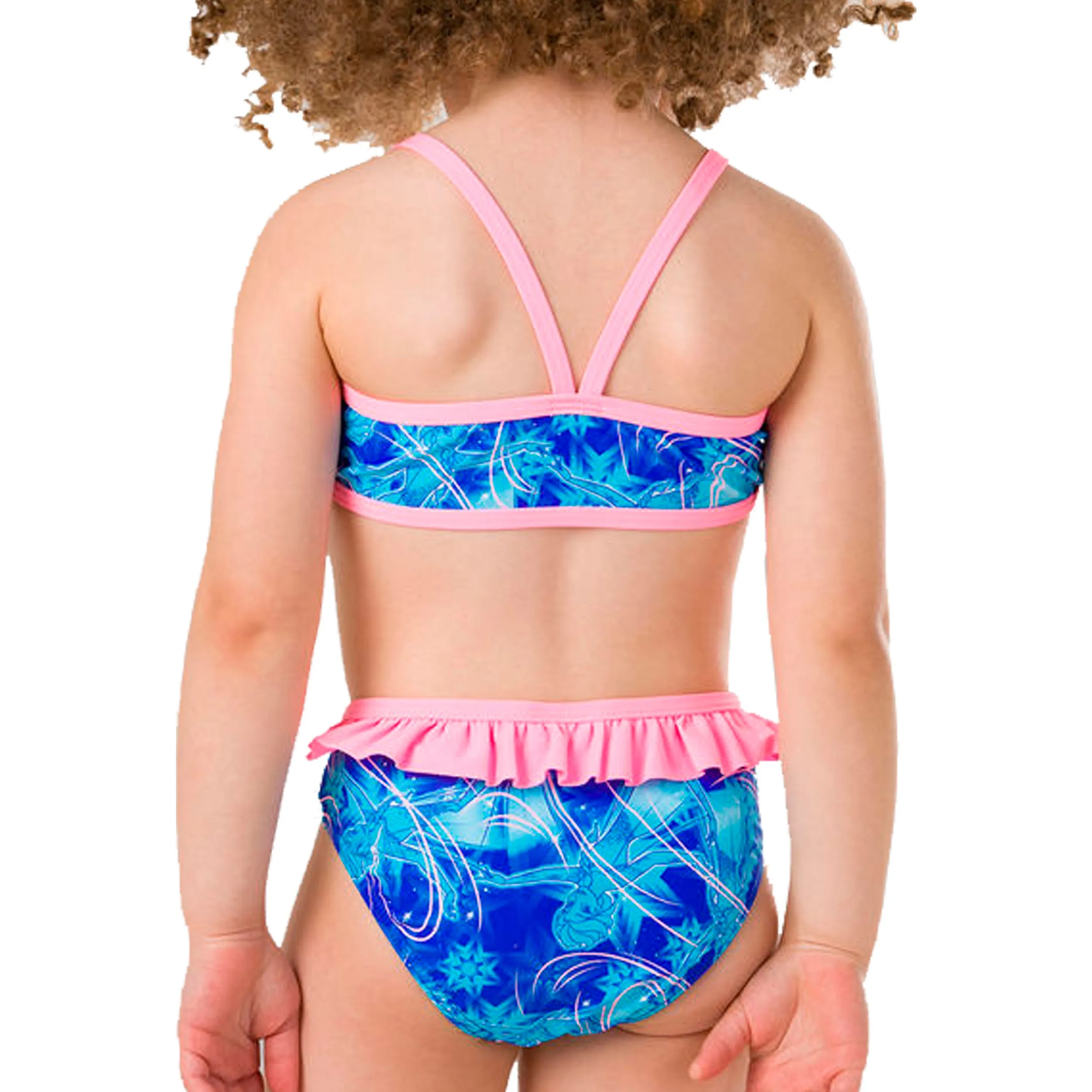 Traje de Baño Infantil Speedo Frozen Disney Allover 2Pce Azul 