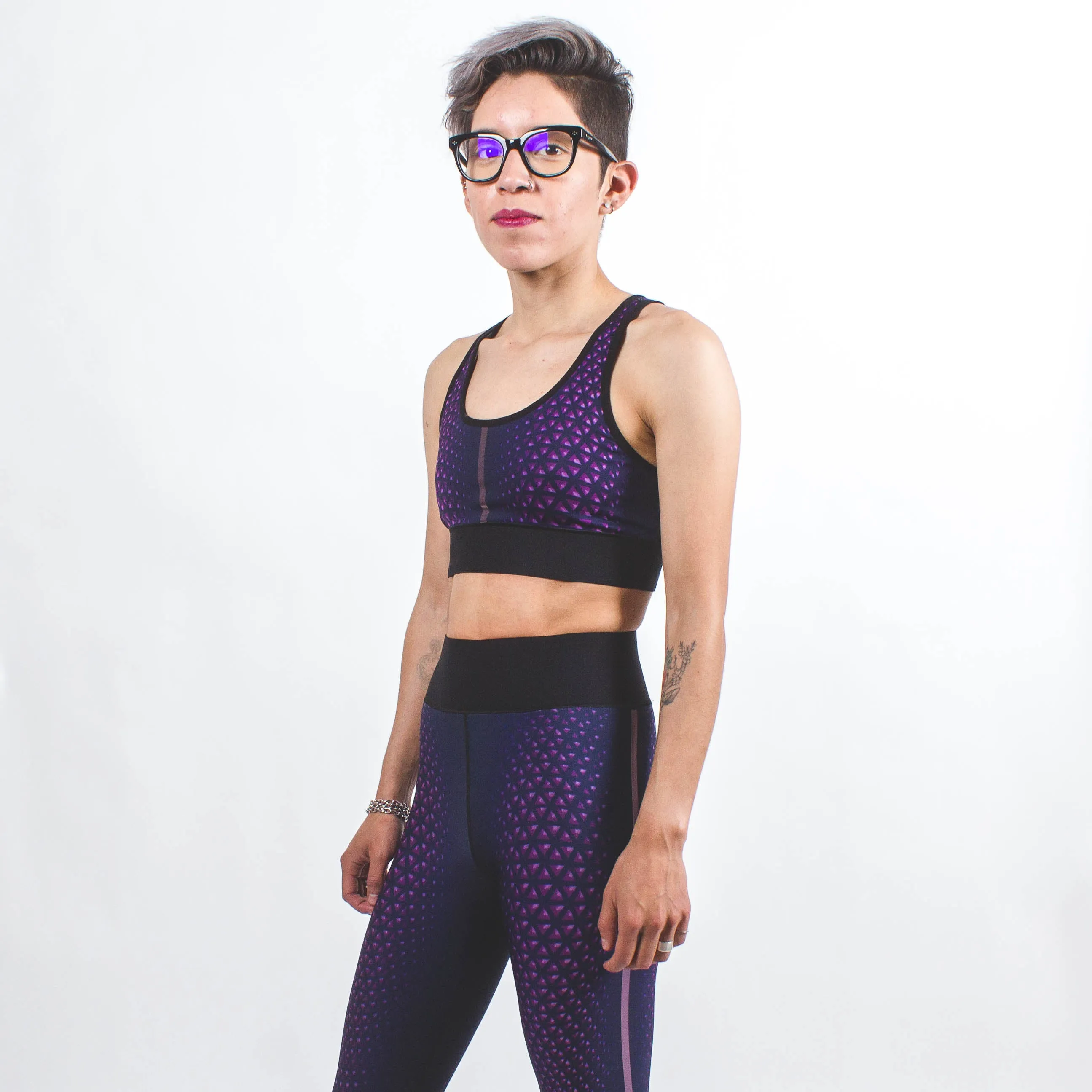 Triangle Decent Luna Bra Purple