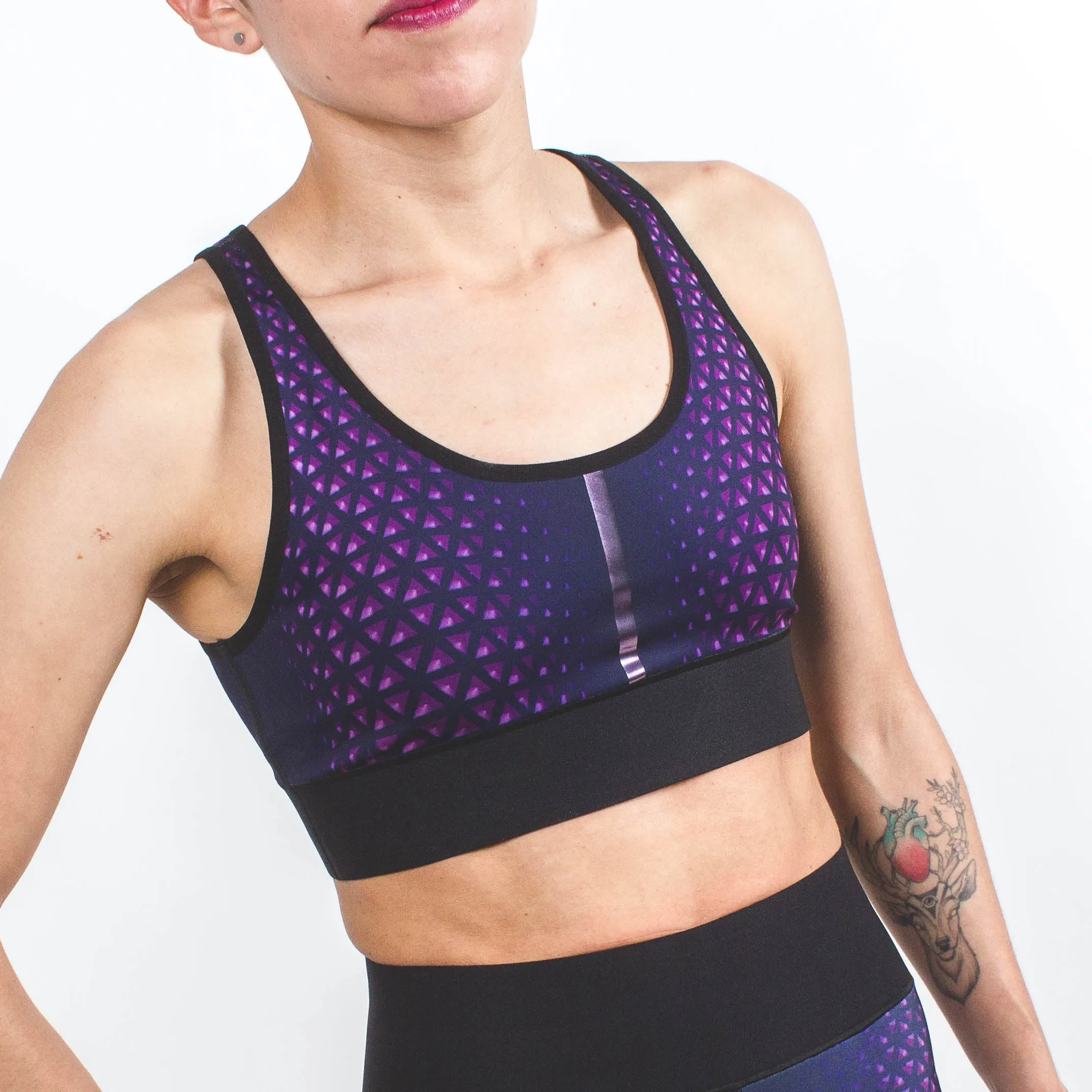 Triangle Decent Luna Bra Purple
