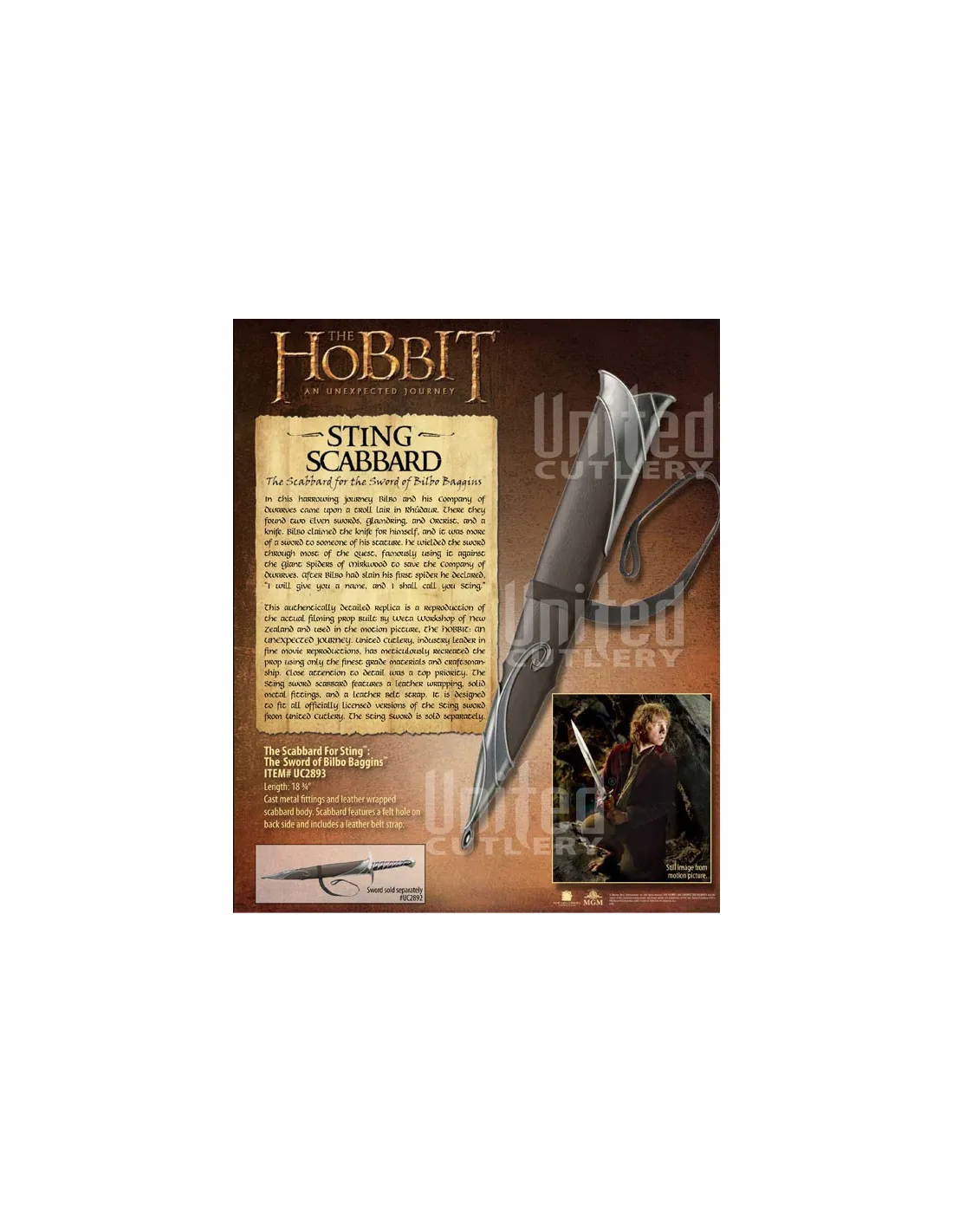 Vaina Oficial Espada Sting, Frodo del Hobbit