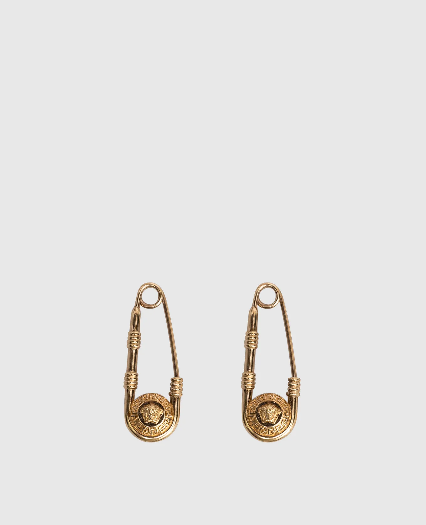 Versace Golden Safety Pin earrings