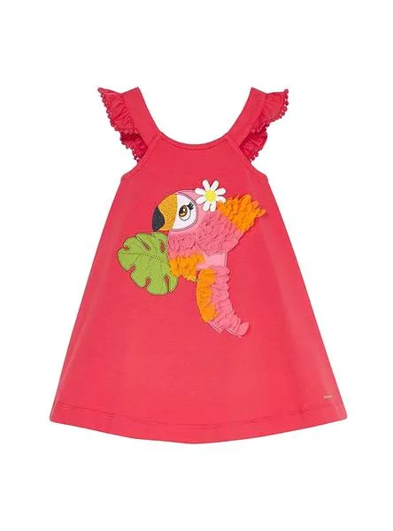 vestido mayoral parrot rosa para niña