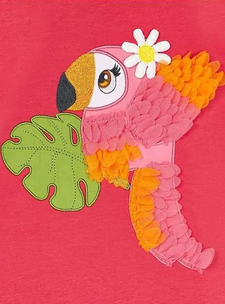 vestido mayoral parrot rosa para niña