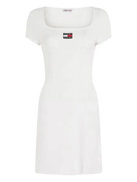 Vestido Tommy Jeans Archive Blanco para Mujer