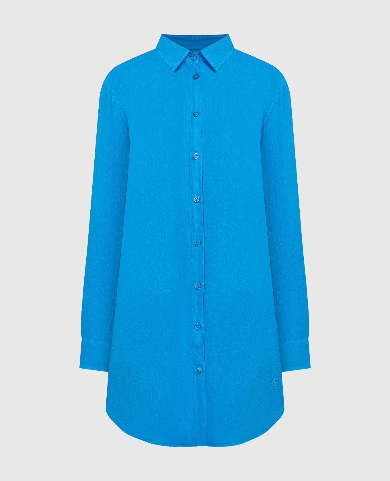 Vilebrequin Blue Fragance linen shirt dress