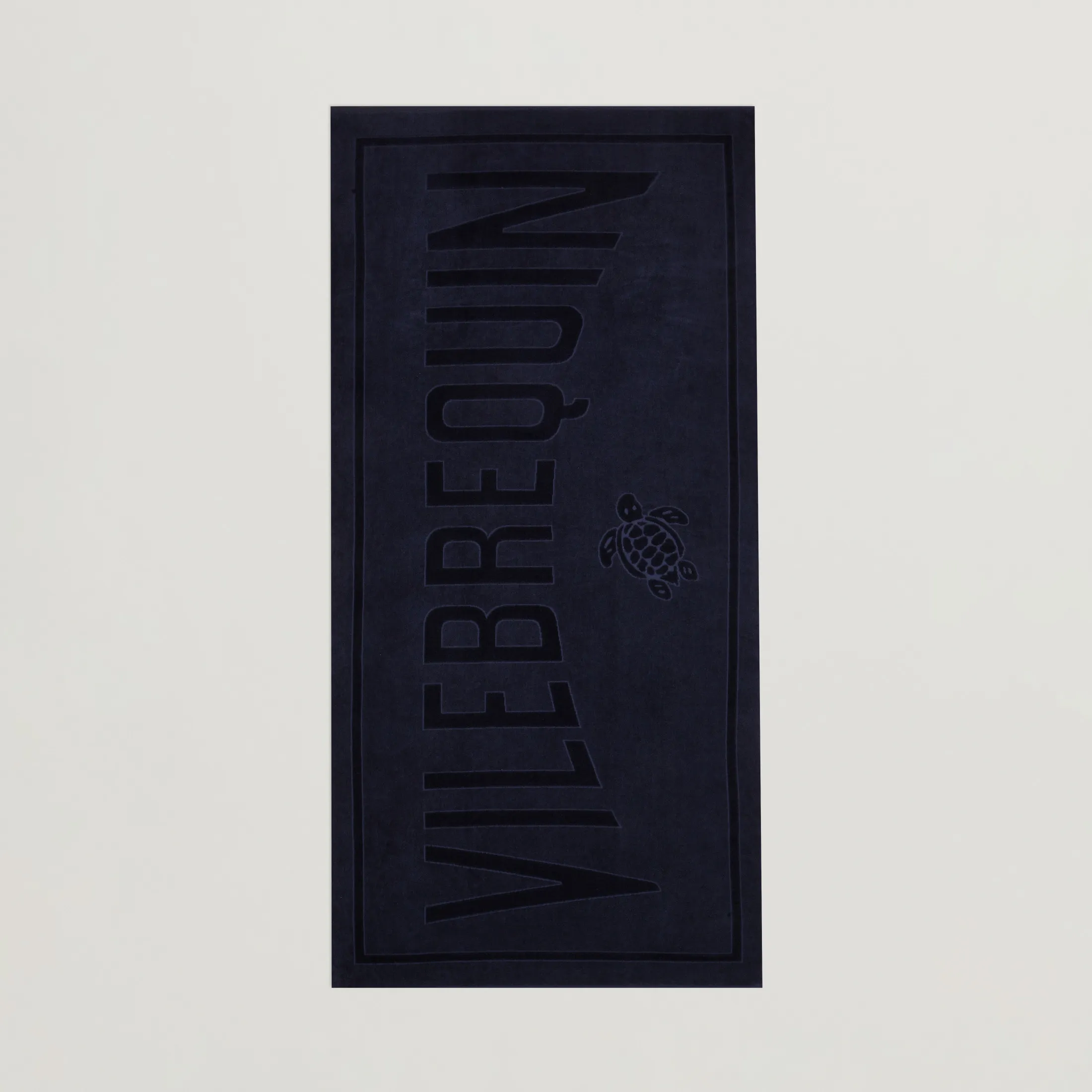 Vilebrequin Sand Organic Cotton Towel Bleu Marine