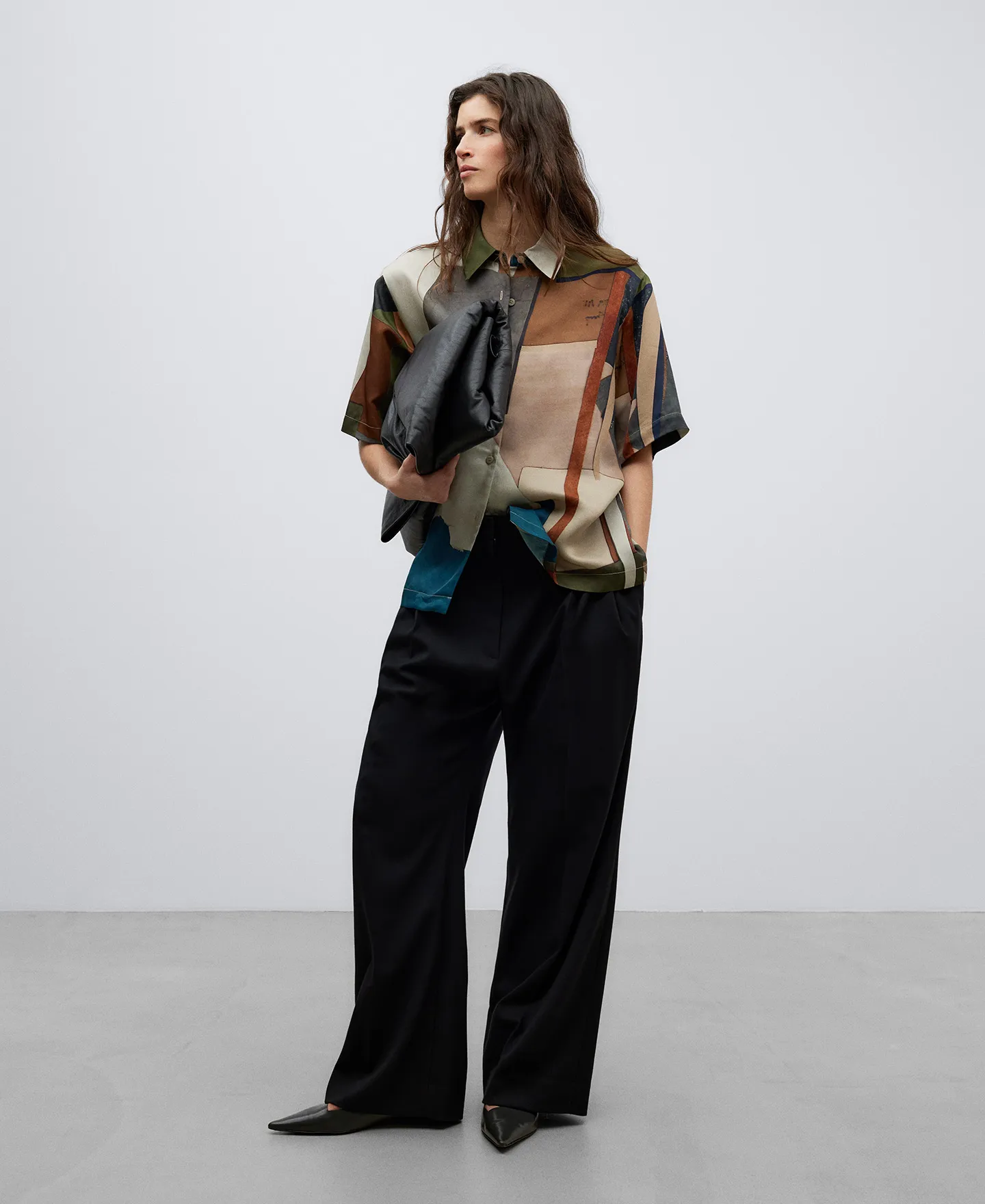 Viscose multicoloured shirt