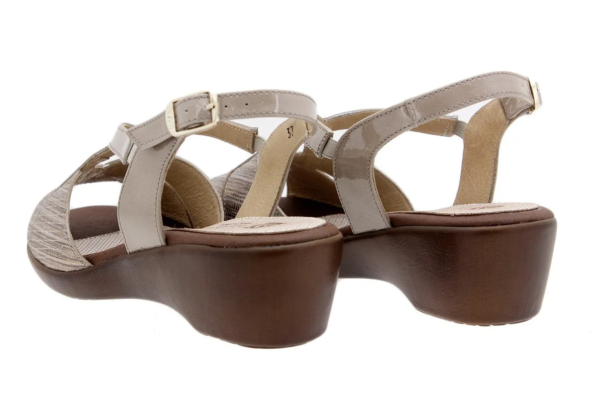 Wegde Sandal Snake Mink