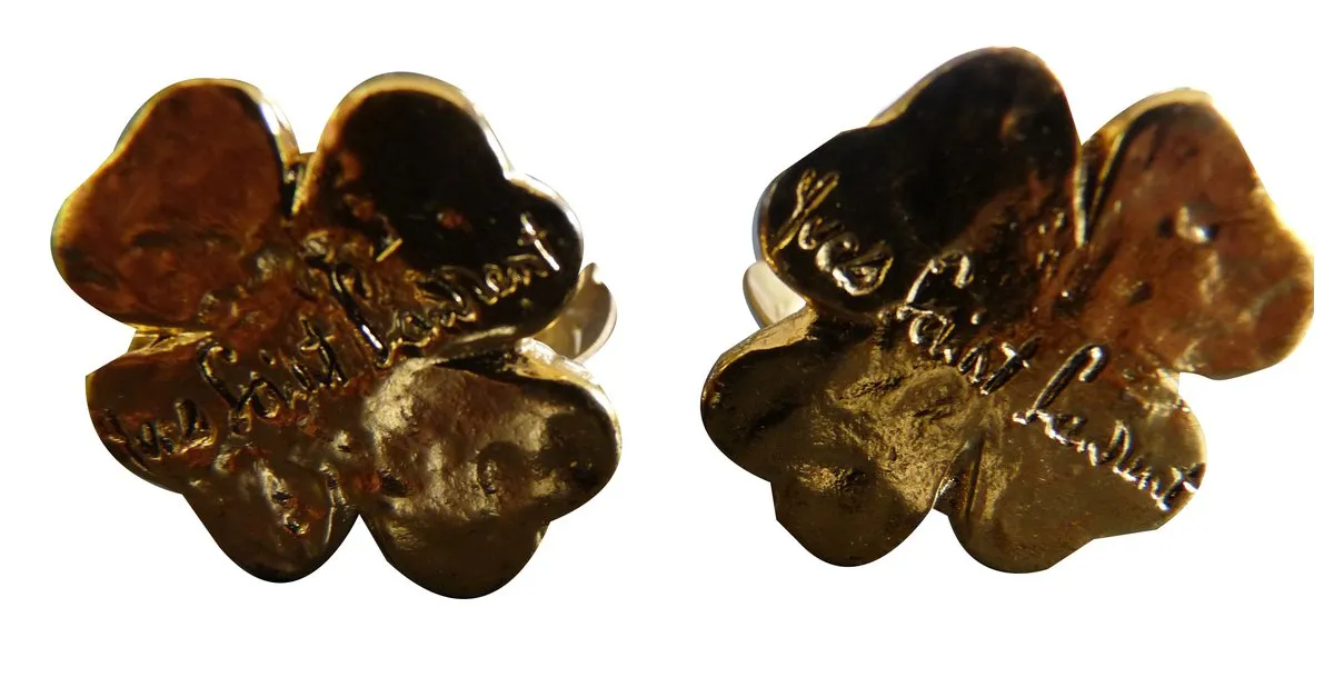 Yves Saint Laurent Aretes Dorado 