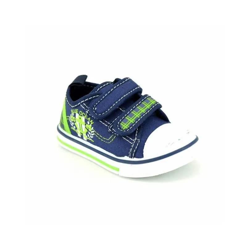 Zapatillas lona niño con proteccion puntera
