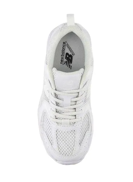 Zapatillas New Balance 530 blancas cordones elásticos para niños