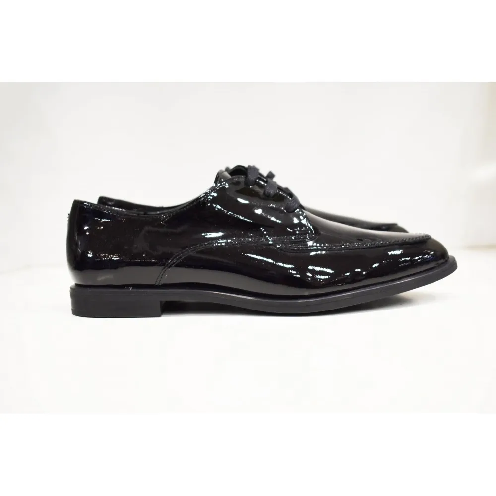 Zapato de cordones charol negro CALMODA 7554